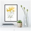 Picture of Yellow Floral II  _GroupedProduct_Rectangle_Portrait_Canvas_Framed_