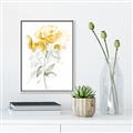 Picture of Yellow Floral II  _GroupedProduct_Rectangle_Portrait_Canvas_Framed_