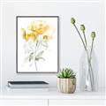 Picture of Yellow Floral II  _GroupedProduct_Rectangle_Portrait_Canvas_Framed_