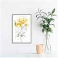 Picture of Yellow Floral II  _GroupedProduct_Rectangle_Portrait_Canvas_Framed_