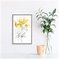 Picture of Yellow Floral II  _GroupedProduct_Rectangle_Portrait_Canvas_Framed_