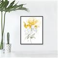 Picture of Yellow Floral II  _GroupedProduct_Rectangle_Portrait_Canvas_Framed_