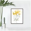Picture of Yellow Floral II  _GroupedProduct_Rectangle_Portrait_Canvas_Framed_