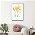 Picture of Yellow Floral II  _GroupedProduct_Rectangle_Portrait_Canvas_Framed_