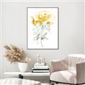 Picture of Yellow Floral II  _GroupedProduct_Rectangle_Portrait_Canvas_Framed_