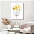 Picture of Yellow Floral II  _GroupedProduct_Rectangle_Portrait_Canvas_Framed_