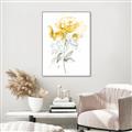 Picture of Yellow Floral II  _GroupedProduct_Rectangle_Portrait_Canvas_Framed_