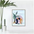 Picture of Yoga Girl II  _GroupedProduct_Rectangle_Portrait_Canvas_Framed_