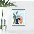 Picture of Yoga Girl II  _GroupedProduct_Rectangle_Portrait_Canvas_Framed_