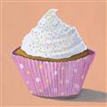 Picture of Vanilla Cupcake _GroupedProduct_Square_Unframed_Print_Only_