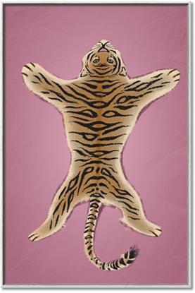 Picture of Tiger on Pink
