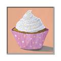 Picture of Vanilla Cupcake _GroupedProduct_Square_Canvas_Framed_