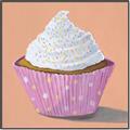 Picture of Vanilla Cupcake _GroupedProduct_Square_Canvas_Framed_