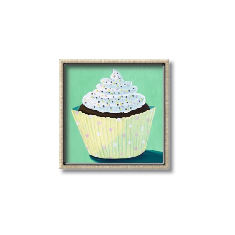 Picture of Chocolate Cupcake _GroupedProduct_Square_Canvas_Framed_