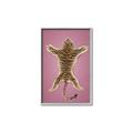 Picture of Tiger on Pink _GroupedProduct_Rectangle_Portrait_Canvas_Framed_