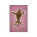 Picture of Tiger on Pink _GroupedProduct_Rectangle_Portrait_Canvas_Framed_