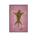 Picture of Tiger on Pink _GroupedProduct_Rectangle_Portrait_Canvas_Framed_
