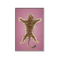 Picture of Tiger on Pink _GroupedProduct_Rectangle_Portrait_Canvas_Framed_