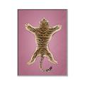 Picture of Tiger on Pink _GroupedProduct_Rectangle_Portrait_Canvas_Framed_