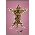 Picture of Tiger on Pink _GroupedProduct_Rectangle_Portrait_Canvas_Framed_