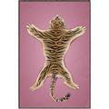 Picture of Tiger on Pink _GroupedProduct_Rectangle_Portrait_Canvas_Framed_