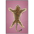 Picture of Tiger on Pink _GroupedProduct_Rectangle_Portrait_Canvas_Framed_