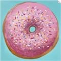 Picture of Sprinkle Donut _GroupedProduct_Square_Unframed_Print_Only_