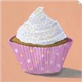 Picture of Vanilla Cupcake _GroupedProduct_Square_Unframed_Print_Only_