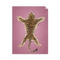 Picture of Tiger on Pink _GroupedProduct_Rectangle_Portrait_Unframed_Print_Only_