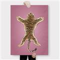 Picture of Tiger on Pink _GroupedProduct_Rectangle_Portrait_Canvas_