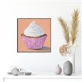 Picture of Vanilla Cupcake _GroupedProduct_Square_Canvas_Framed_