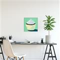 Picture of Chocolate Cupcake _GroupedProduct_Square_Canvas_Framed_