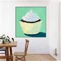 Picture of Chocolate Cupcake _GroupedProduct_Square_Canvas_Framed_