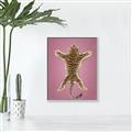 Picture of Tiger on Pink _GroupedProduct_Rectangle_Portrait_Canvas_Framed_