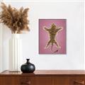 Picture of Tiger on Pink _GroupedProduct_Rectangle_Portrait_Canvas_Framed_