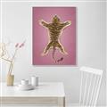 Picture of Tiger on Pink _GroupedProduct_Rectangle_Portrait_Canvas_Framed_
