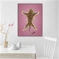 Picture of Tiger on Pink _GroupedProduct_Rectangle_Portrait_Canvas_Framed_