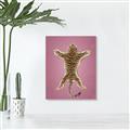 Picture of Tiger on Pink _GroupedProduct_Rectangle_Portrait_Unframed_Print_Only_