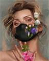 Picture of Masked Girl II _GroupedProduct_Rectangle_Portrait_Unframed_Print_Only_