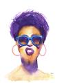 Picture of Purple Punk _GroupedProduct_Rectangle_Portrait_Unframed_Print_Only_