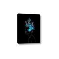 Picture of Neon Flower Girl on Black  _GroupedProduct_Rectangle_Portrait_Canvas_
