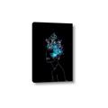 Picture of Neon Flower Girl on Black  _GroupedProduct_Rectangle_Portrait_Canvas_