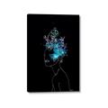 Picture of Neon Flower Girl on Black  _GroupedProduct_Rectangle_Portrait_Canvas_