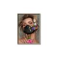 Picture of Masked Girl II _GroupedProduct_Rectangle_Portrait_Canvas_Framed_