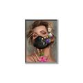 Picture of Masked Girl II _GroupedProduct_Rectangle_Portrait_Canvas_Framed_