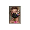 Picture of Masked Girl II _GroupedProduct_Rectangle_Portrait_Canvas_Framed_