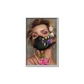 Picture of Masked Girl II _GroupedProduct_Rectangle_Portrait_Canvas_Framed_
