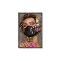 Picture of Masked Girl II _GroupedProduct_Rectangle_Portrait_Canvas_Framed_