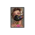 Picture of Masked Girl II _GroupedProduct_Rectangle_Portrait_Canvas_Framed_
