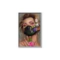 Picture of Masked Girl II _GroupedProduct_Rectangle_Portrait_Canvas_Framed_